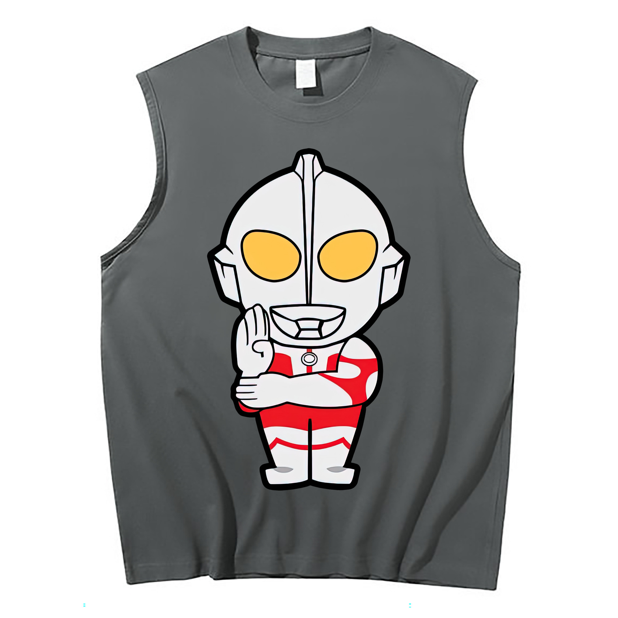 （画像用） ウルトラマン Ultraman コットン100％タンクトップ（フロントプリント）